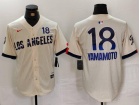 Los Angeles Dodgers #18 Yoshinobu Yamamoto White City Connect Limited Players Jersey