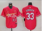 St. Louis Cardinals #33 Brendan Donovan Red 2024 City Connect Limited Player Jersey