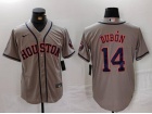 Houston Astros #14 Mauricio Dubón Grey Cool Base Jersey