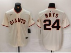 Nike San Francisco Giants #24 Willie Mays Cream Cool Base Jersey