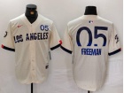 Los Angeles Dodgers #5 Freddie Freeman White City Connect Limited Players Jersey