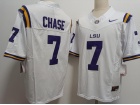 LSU Tigers #7 Ja'Marr Chase White Limited Jersey