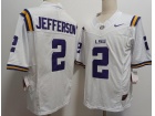 LSU Tigers #2 Justin Jefferson White Limited Jersey