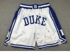 Duke Blue Devils White Throwback Short