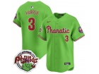 Philadelphia Phillies x Phanatic #3 Bryce Harper Green Jersey