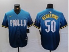 Philadelphia Phillies #50 Orion Kerkering Blue 2024 City Cool Base Jersey