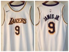 Los Angeles Lakers #9 Bronny James Jr. White Jersey