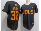 Tennessee Volunteers #32 Drew Beam Black Baseball Jersey