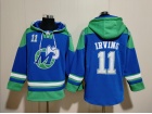 Dallas Mavericks #11 Kyrie Irving Blue/Green Hoodie