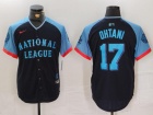 Los Angeles Dodgers #17 Shohei Ohtani Navy Blue 2024 MLB All-Star Game Limited Player Jersey