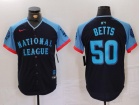 Los Angeles Dodgers #50 Mookie Betts Navy Blue 2024 MLB All-Star Game Limited Player Jersey