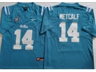 Ole Miss Rebels #14 D.K. Metcalf Blue Limited Jersey