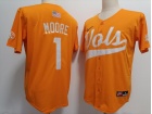 Tennessee Volunteers #1 Christian Moore Orange Baseball Jersey