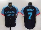 Philadelphia Phillies #7 Trea Turner Navy Blue 2024 MLB All-Star Game Limited Player Jersey