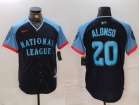 New York Mets #20 Pete Alonso Navy Blue 2024 MLB All-Star Game Limited Player Jersey