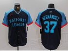 Los Angeles Dodgers #37 Teoscar Hernández Navy Blue 2024 MLB All-Star Game Limited Player Jersey