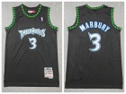 Minnesota Timberwolves #3 Stephon Marbury Black Throwback Jersey