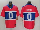 New York Giants #0 Brian Burns Century Red Vapor F.U.S.E. Limited Jersey