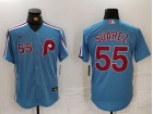 Philadelphia Phillies #55 Ranger Suárez Blue Limited Players Jersey