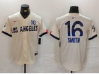 Los Angeles Dodgers #16 Will Smith  White City Connect Cool Base Jersey