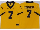 Michigan Wolverines #7 Donovan Edwards Yellow Vapor Limited Jersey