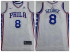 Philadelphia 76ers #8 Paul George White Jersey