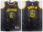 Los Angeles Lakers #9 Bronny James Jr. Black City Jersey