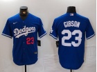 Los Angeles Dodgers #23 Kirk Gibson Blue Limited Players Jersey