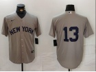 New York Yankees #13 Grey Field Of Dreams Cool Base Jersey