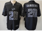 Detroit Lions #20 Barry Sanders Black RFLCTV Limited Jersey