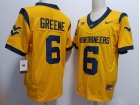 West Virginia Mountaineers #6 Garrett Greene Yellow F.U.S.E Limited Jersey