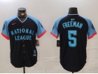 Los Angeles Dodgers #5 Freddie Freeman Navy Blue 2024 MLB All-Star Game Limited Player Jersey