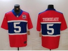 New York Giants #5 Kayvon Thibodeaux Century Red with 100th Patch Vapor F.U.S.E. Limited Jersey