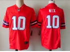 Denver Broncos #10 Bo Nix Orange 2nd Throwback Vapor F.U.S.E. Limited Jersey