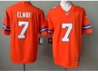 Denver Broncos #7 John Elway Orange 2nd Throwback Vapor F.U.S.E. Limited Jersey