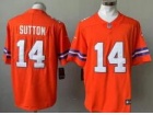 Denver Broncos #14 Courtland Sutton Orange 2nd Throwback Vapor F.U.S.E. Limited Jersey