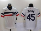 Chicago White Sox #45 Michael Jordan White 2024 New Style Cooperstown Collection Jersey