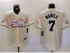 Bronx x New York Yankees #7 Mickey Mantle Cream Jersey