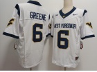 West Virginia Mountaineers #6 Garrett Greene White F.U.S.E Limited Jersey