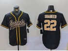 New Orleans Saints #22 Rashid Shaheed Black Baseball Jersey