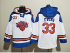 New York Knicks #33 Patrick Ewing White Hoodie