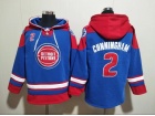 Detroit Pistons #2 Cade Cunningham Blue Hoodie