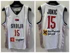 Team Serbia #15 Nikola Jokic White 2024 Olympic Game Jersey