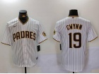 San Diego Padres #19 Tony Gwynn White Cool Base Jersey