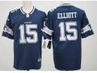 Dallas Cowboys #15 Ezekiel Elliott Blue Vapor Limited Jersey