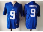 New York Giants #9 Malik Nabers Blue Limited Jersey