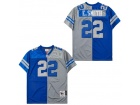 Dallas Cowboys #22 Emmitt Smith Blue/Grey Split Throwback Jersey