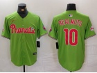 Philadelphia Phillies x Phanatic #10 J.T. Realmuto Green Jersey