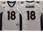 Denver Broncos #18 Peyton Manning White Throwback Jersey