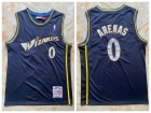 Washington Wizards #0 Gilbert Arenas Navy Blue Throwback Jersey